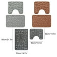 thumbnail image 4 of wolftale Ensemble de Tapis de Bain Super Absorption d'Eau Lavable Multifonctionnel en Polyester Unique pour Toute Pièce Gris Foncé 1 Ensemble, 4 of 6