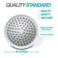 thumbnail image 4 of Fixed Shower Head - High Pressure Rain - Luxury Modern Chrome Look - Easy Tool Free Installation - The Perfect Adjustable Replacement for Your Bathroom Shower Heads, 4 of 5