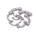 thumbnail image 4 of Pendientes de gran tamaño con varilla doblada de acero inoxidable, piercing para el cuerpo humano, anillo perforador con varilla doblada, anillo para el cuerpo, anillo de emulsión, 4 of 6