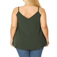 thumbnail image 4 of CHOK Women & Plus Relaxed Fit  Neck Sleeveless Round Hem Blouse Tank Top, 4 of 6