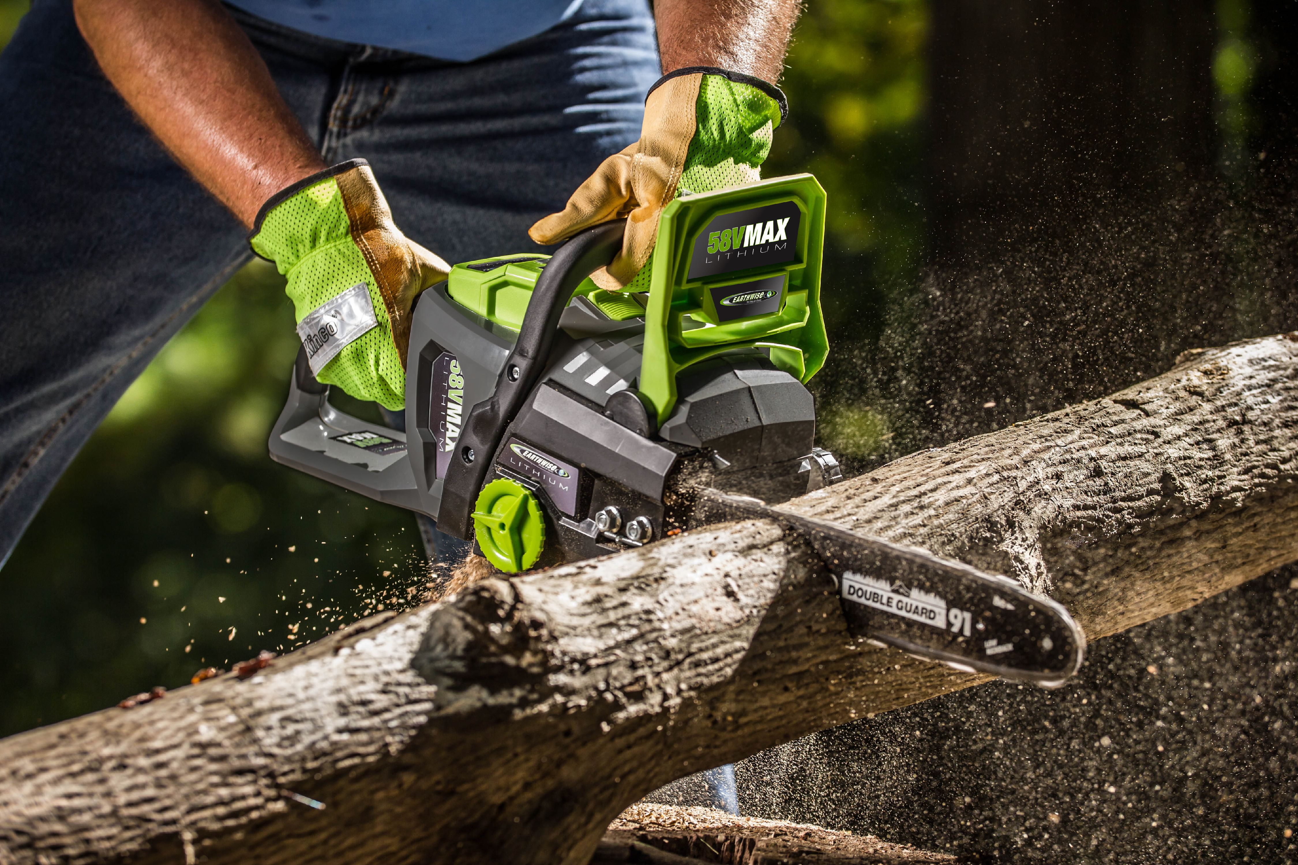 Earthwise LCS35814 14" 58-Volt Cordless Chainsaw, Brushless Motor (2Ah Battery and Charger Included) - image 5 of 5