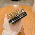 thumbnail image 5 of TECH CIRCLE Electroplated TPU Phone Case For iPhone 13 2021 6.1",  Bling Case with Crystal Rhinestones, Hollow-out Design, Heat Dissipation, Lightweight Slim Fit Protective Cute Case, Purple, 5 of 7