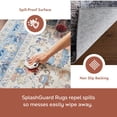 thumbnail image 3 of nuLOOM Philomena Medallion SplashGuard Machine Washable Area Rug, 4' x 6', Philomena Charcoal, 3 of 11
