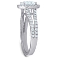 thumbnail image 2 of Pompeii 2 Ct tdw Diamond Halo Split Band Engagement Ring 14k White Gold (G/H,SI1-SI2), 2 of 4