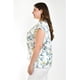 thumbnail image 2 of Blusa manga caída Roman Fashion Tallas Extras 012 Blanco flor 38, 2 of 5