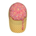 thumbnail image 4 of Disketp Pink Ice Cream Print Baseball Caps For Outdoor Sports Fashion Casual Outdoor Caps Men Women, 4 of 9