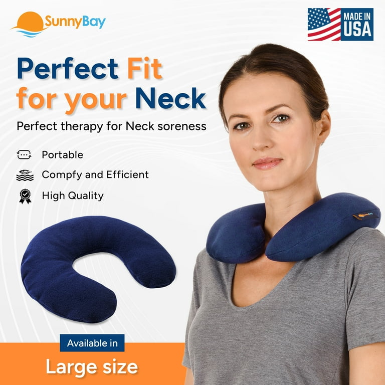Sunnybay Microwavable Heated Neck Pillow Navy Blue 2.5 lb