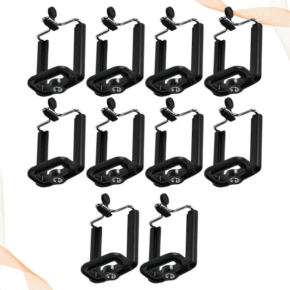 10 Pcs Phone Accessories Selfie Stick Mobile Phones Cell Stand Black