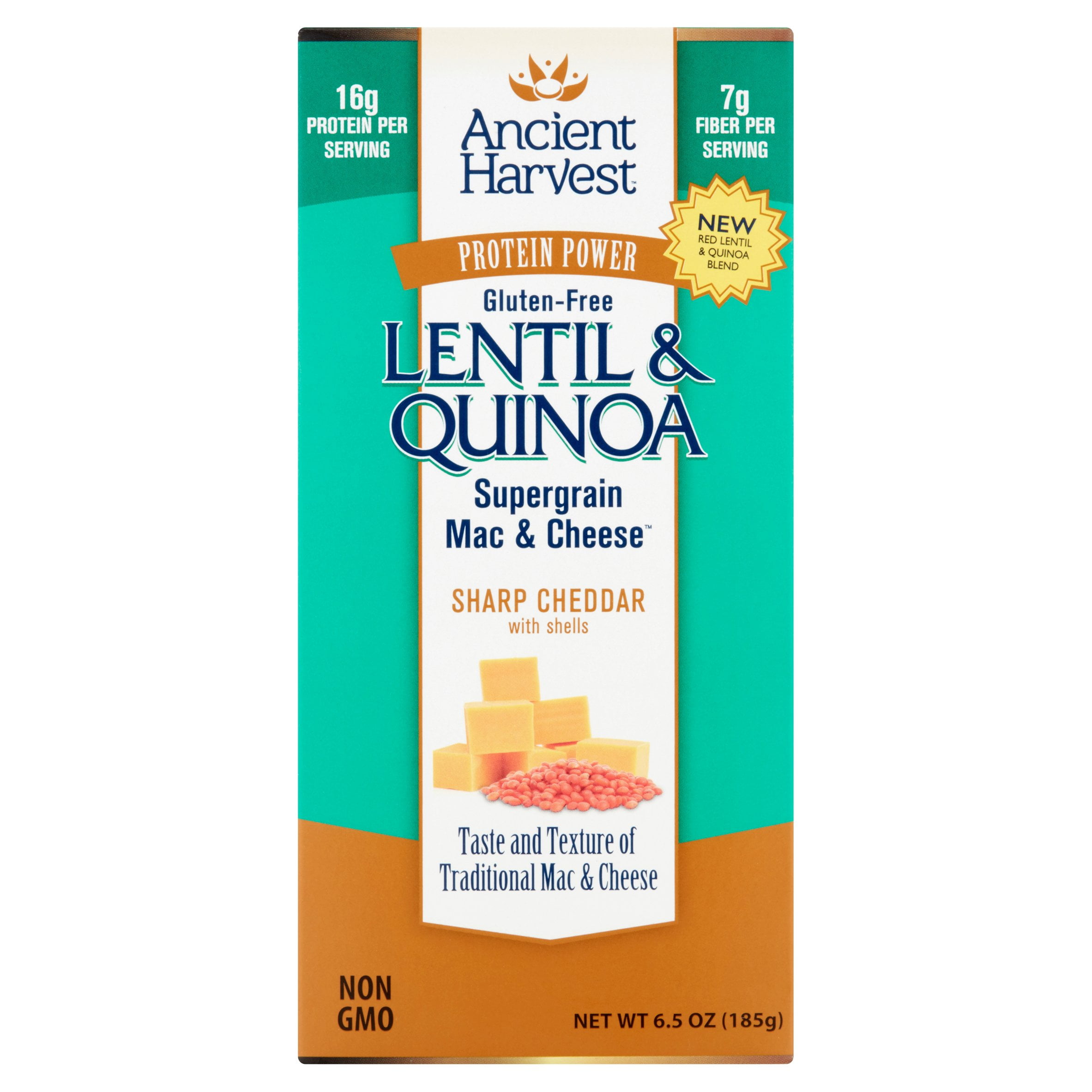 Ancient Harvest Protein Power Lentil & Quinoa Supergrain Mac & Cheese, 6.5 oz, 6 pack by Quinoa Corporation