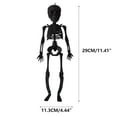 thumbnail image 2 of Holloyiver Halloween Skeleton Decorations, 11.4" Full Body Mini Skeleton Posable Joints Poseable Skeleton for Home Yard Garden Lawn Patio, Halloween Party Favors Decor, 2 of 5