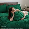 thumbnail image 3 of U by Bedsure King Comforter Set 7 Pieces- Pinch Pleat Bed in A Bag with Comforters, Sheets, Pillowcases & Shams, Emerald Green, 3 of 5