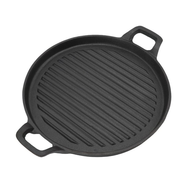 Sartén De Hierro Fundido, Distribución Uniforme Del Calor Plancha De Hierro Fundido Reversible Resistente Al Calor Fácil Para Fogata Anggrek Otros