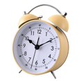 thumbnail image 4 of campana de reloj despertador para, reloj despertador analógico sin tictac, ruidoso Amarillo Gloria Reloj despertador de escritorio Reloj silencioso, 4 of 7