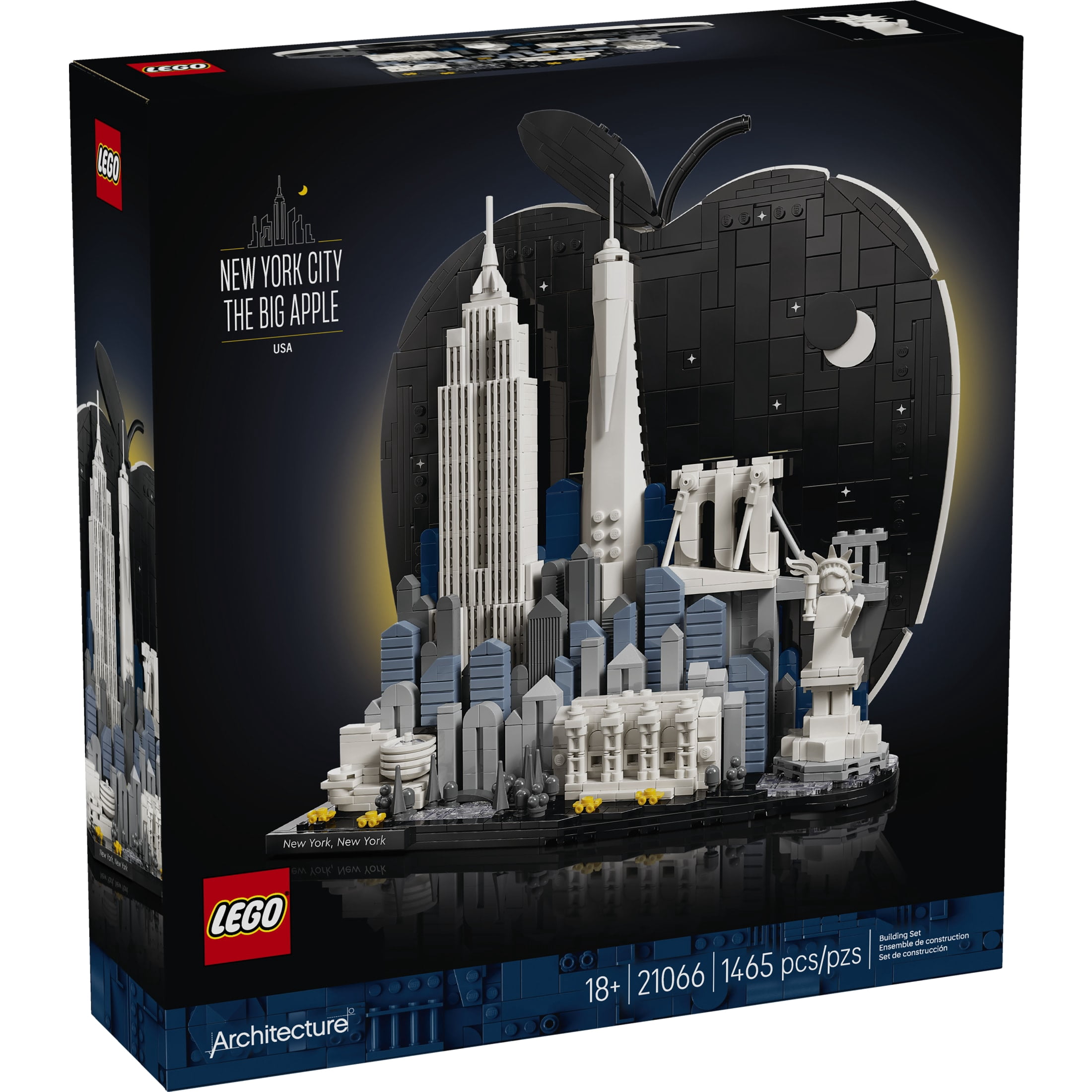 LEGO Architecture New York City – The Big Apple Building Set for Adults, Ages 18+ - Home Decor for Bedroom, Office or Desk - Gift for Men & Women - 21066