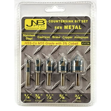 39pcs Woodworking Drill Chamfer Tool Countersink Drill Bit Set With Automatic Center Punch