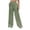 Green1, variant on yunLCZ Pants Plus Size for Women Women's Pure Color Fashionable Casual Imitation Linen Pocket Strap Pants Casual Lounge Sweatpants