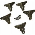 thumbnail image 3 of Hongchun Corner Metal Corner Protector Bronze Style Alloy Furniture Decorative Protection Corner Furniture Triangle Box Protectors for Furniture Wooden Box Jewelry Box 10pcs (Bronze), 3 of 5