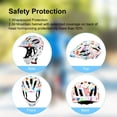 thumbnail image 2 of Casco de cara completa para deportes al aire libre para niños, bicicleta de equilibrio, scooter, montar en bicicleta, casco para niños con luz y red de insectos Fivean Cascos de ciclismo, 2 of 2