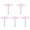 Pink M, variant on mdesiwst 10 Inch Diam Plant Umbrella, Outdoor UV Protection Plant Shade, Mini Parasol Provides Shade to Defend Plants from Blazing Sun, Windproof Sunshade for Garden Balcony Patio Plants