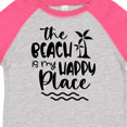 thumbnail image 4 of Inktastic Spring Break the Beach is My Happy Place Boys or Girls Toddler T-Shirt, 4 of 5