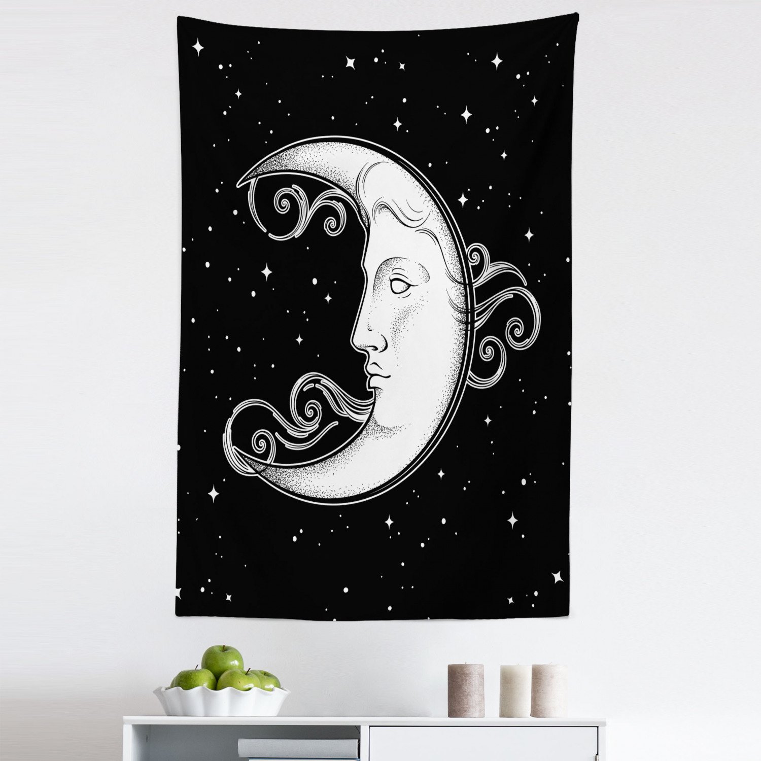 Moon Illustration Antique