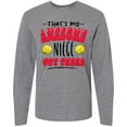 thumbnail image 3 of Inktastic That's My Awesome Niece Out There with Softballs Long Sleeve T-Shirt, 3 of 5