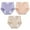Purple, variant on vigerkar 3 Pack Women Plus Size Panties Cotton Leakproof Underwear Tummy Control Panty Solid Soft Underpants Leak Proof Briefs (Light Pink, XL)