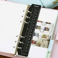 thumbnail image 5 of 6 binder a5 Flexible Ruler Clear Plastic Notebook Binder Loose-Leaf Separator A5 6 ulti-Function Page Holes Ruler, 5 of 7