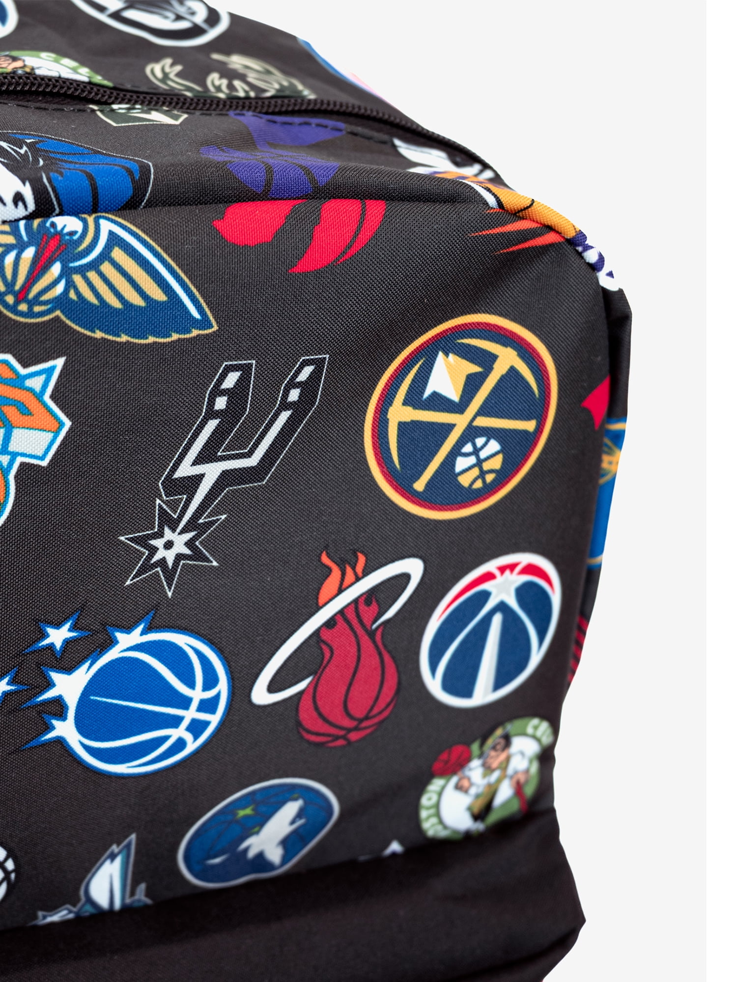 NBA Unisex 17" Team Ready Backpack, Black/Multicolor