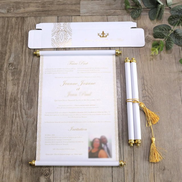 Invitaciones de boda elegantes personalizadas, tarjetas de felicitación de cumpleaños con estampado de lámina, papel azul y blanco, borla de caja, 100 piezas