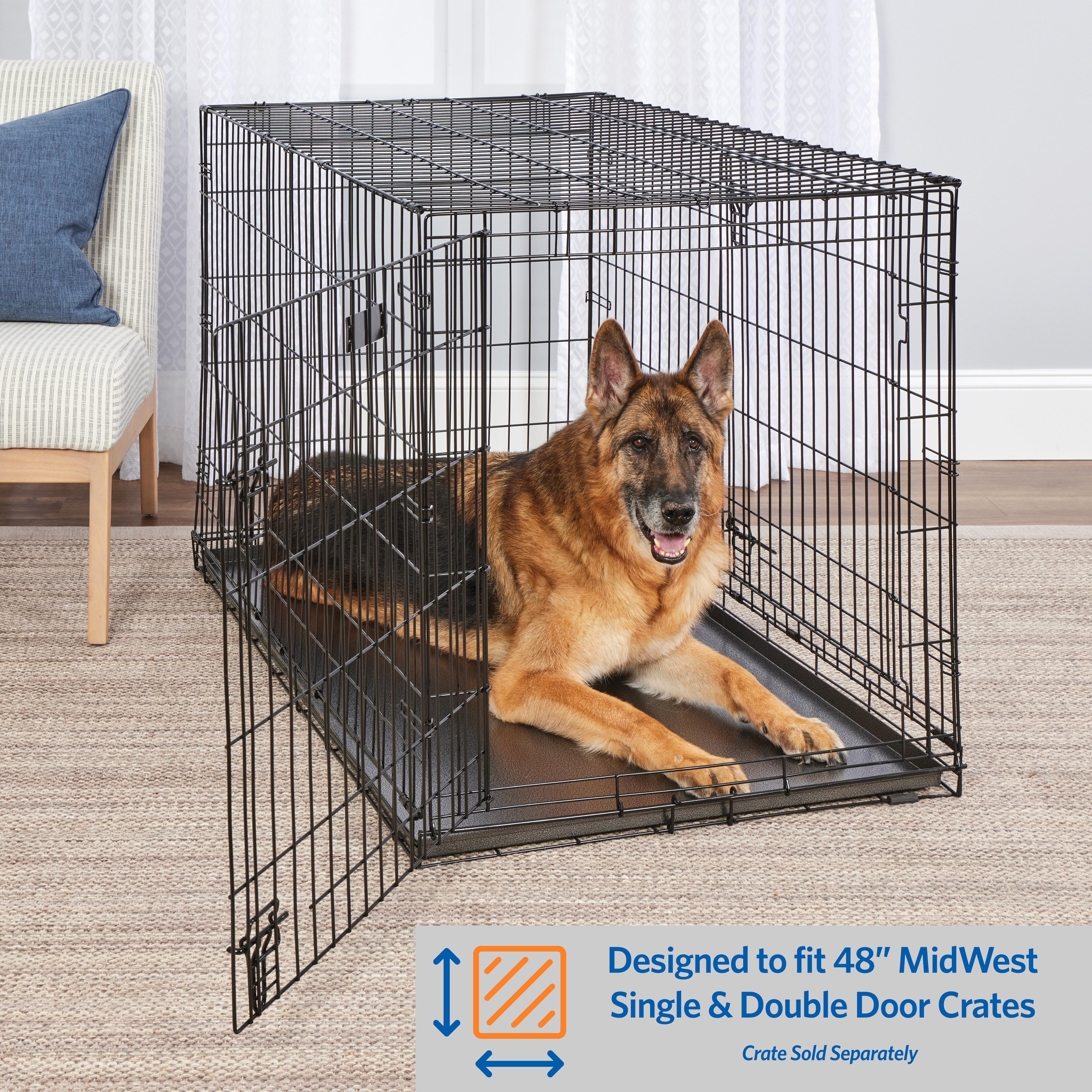 MidWest Homes for Pets Metal Dog Crate Replacement Pan; 48 inch