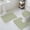 Green, variant on Orange Stripes Bath Mat 3 Piece Bathroom Rug Set, Simple Geometric Modern Monochrome Non Slip Bath Rug Contour Mat and Toilet Lid Cover, Absorbent Shower Mats Soft Bath Rugs and Mats Sets
