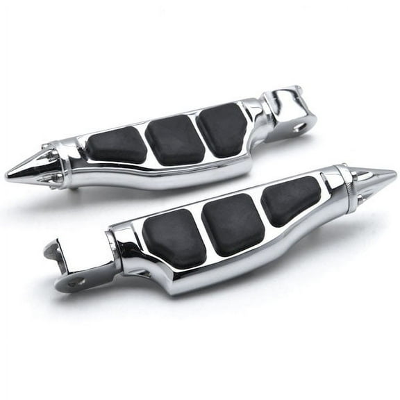 Krator Stiletto Motorcycle Foot Pegs Footrests Left Right Compatible with Honda Shadow 600 VLX & Deluxe 1996-2007 Front