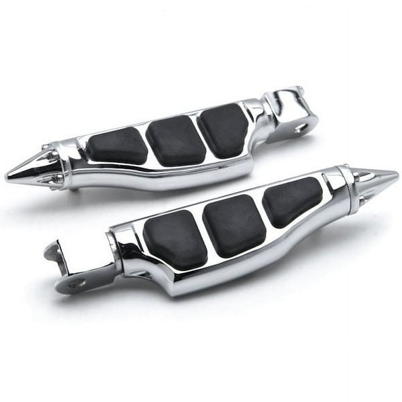 Krator Stiletto Motorcycle Foot Pegs Footrests Left+Right Compatible with Honda Fury 2009-2013 Front