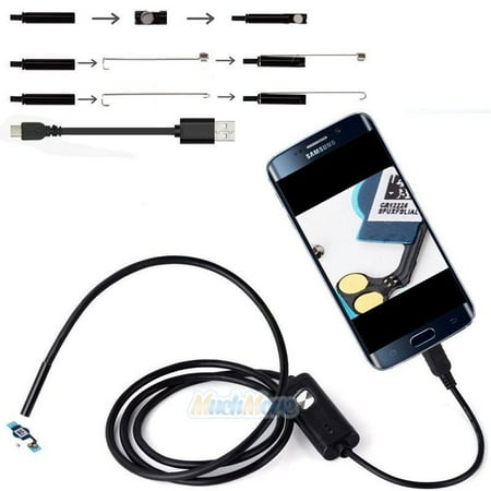 6 LED 5.5mm Lens 480P Endoscope Waterproof Inspection Borescope for Android Focus Camera Lens USB Cable Waterproof Endoscope