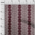 thumbnail image 1 of oneOone Viscose Chiffon Maroon Fabric Geometric Ethnic Sewing Craft Projects Fabric Prints By Yard 42 Inch Wide, 1 of 4