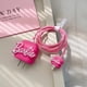 thumbnail image 4 of Chica Barbie Polvo Cargador Funda Protectora Para iPhone Cable De Datos Envuelto Protector 3D Cabeza De Dinosaurio Para 11 12 18W 20W Cubierta Rápida, 4 of 4