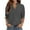 Gray, variant on Womens Tops Business Work Blouses Office Shirts Casual 3/4 Sleeve Loose Fit Dressy Shirts for Women V Neck