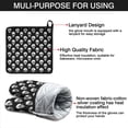 thumbnail image 7 of Black White Skull Pattern Kitchen Oven Mitt and Pot Holder Sets 2 Pcs for Baking, Cooking and Grilling, Heat Resistant Up To 392 °F, 7 of 7