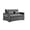 Dark Gray, variant on Hommoo Modern 3 in 1 Convertible Sleeper Sofa Bed, Pull Out Loveseat Couch Futon Sofa Bed with 3-Level Adjustable Back, Beige
