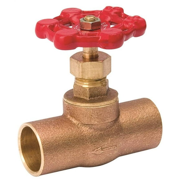 Mueller 105-504NL Stop Valve, 3/4", Brass