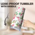 thumbnail image 5 of 20OZ Flamingo Lover Tumbler with Handle Leak Resistant Travel Cup Great Gifts for Women Suitable for Birthday Christmas Events Daily Drinks Commute, 5 of 6