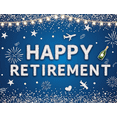 thumbnail image 4 of Glitter Design Retirement Banner Sparkling Balloon Decorative Stars for Retirement Party Indoor Event Celebration, 4 of 8