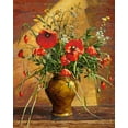 thumbnail image 2 of Ziman, Peter 20x24 Gold Ornate Wood Framed with Double Matting Museum Art Print Titled - Field Flowers in Vase XI, 2 of 4