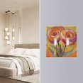 thumbnail image 4 of Yayeee Toggle Light Switch Wall Plate 2-Gang 4.56"x4.48" Decorative Outlet Cover, Purple Abstract Floral, 4 of 7