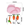 thumbnail image 3 of RuiJiao Clearance Shaped Siliconer Divided Dinner Multifunctional Children's Non Slip Tableware Set Easy To Clean Dishwasher And Microwave Safe, 3 of 6