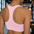 thumbnail image 4 of Rhuody Women Tank Tops Racerback U Neck Sports Cropped Tanks Wire Free Built In Bra Soft Layering Tops For Yoga Gym Charm Clothes 3Xl Pink, 4 of 7