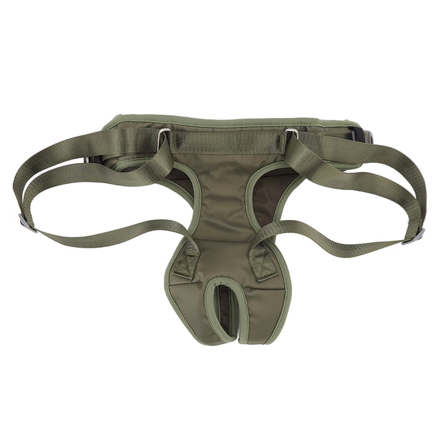 Arnés de elevación para perros, ajustable, para patas traseras, para perros discapacitados, lesionados y ancianos, color verde militar, talla L