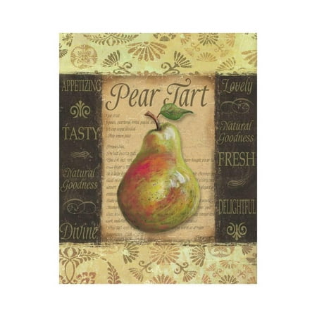 Almond Pear Tart - Pear Tart Print Wall Art By Todd Williams