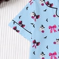 thumbnail image 5 of Elegyee 2 Piece Halloween Pajamas Girls Short Sleeve Top Shorts Sleepwear Pjs, Size 5-6, 5 of 8